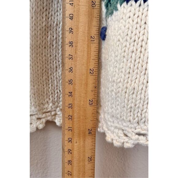 Vintage Paris Sport Club Women's Hand Knitted Mohair Blend Knit Sweater Large - Picture 6 of 8